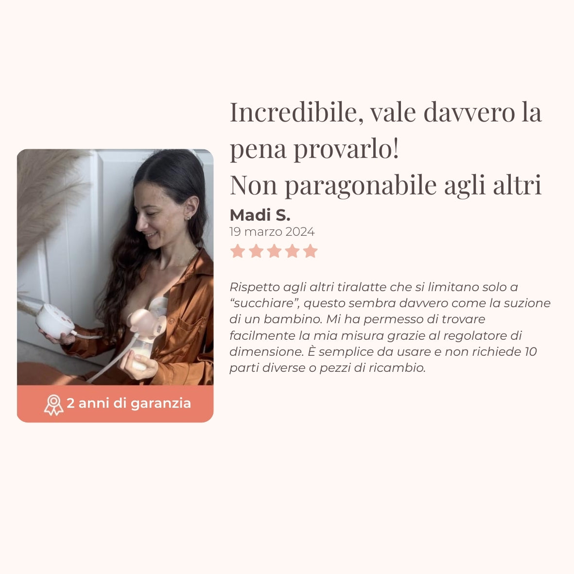 Tiralatte singolo Annabella – vestibilità 18–24 mm