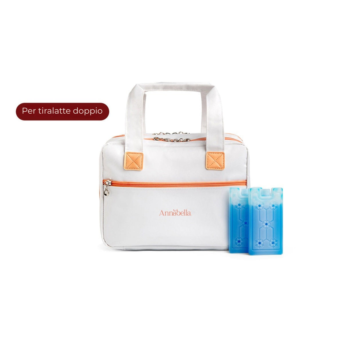 Borsa da viaggio per tiralatte doppio Annabella con elementi refrigeranti