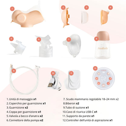 Tiralatte singolo Annabella – vestibilità 18–24 mm