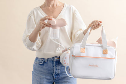 Borsa da viaggio per tiralatte doppio Annabella con elementi refrigeranti