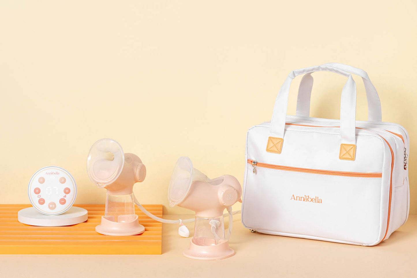 Borsa da viaggio per tiralatte doppio Annabella con elementi refrigeranti